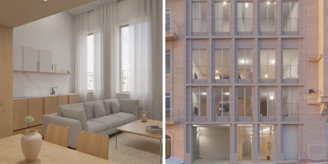 Bouzas, barrio de moda de Vigo, crece con un nuevo edificio con dúplex y terraza por hasta 400.000 euros