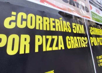 ¿Pizza gratis por correr en Vigo? Esta es la curiosa iniciativa que llega a la ciudad
