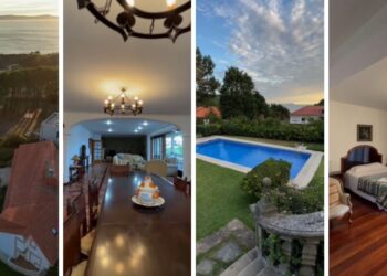 Así es la espectacular villa con jardín y piscina a la venta junto dos conocidas playas de las Rías Baixas