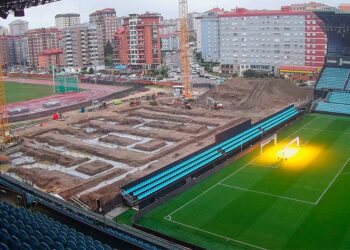 Vigo reduce los plazos de finalización de la nueva grada de Gol, "va a velocidad de crucero"