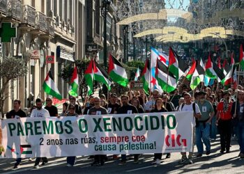 Seguimiento de la huelga por Palestina en Galicia, el 8,8% en justicia y menos del 2% en función pública