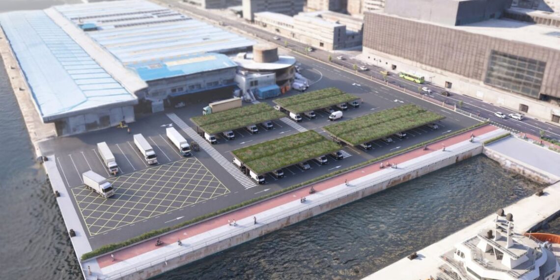 El Puerto de Vigo convertirá el polémico relleno de la Ría en un aparcamiento con carril bici