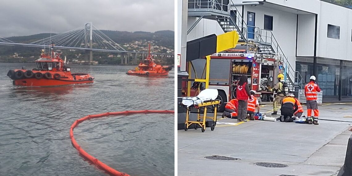 La Ría de Vigo se convierte en el escenario de una grave catástrofe por un simulacro