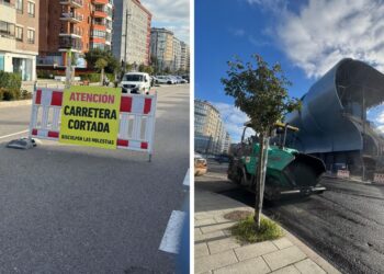 Corte de tráfico por sorpresa en Vigo por las obras de mejora en el entorno de Balaídos
