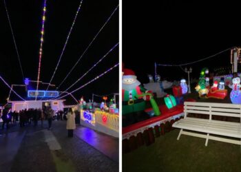 Más de 325.000 luces led y diferentes decorados, así es la casa más idílica por Navidad en A Guarda