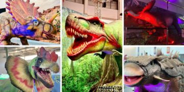 Vigo tendrá un 'universo jurásico' de 1.200 metros con dinosaurios en movimiento esta Navidad