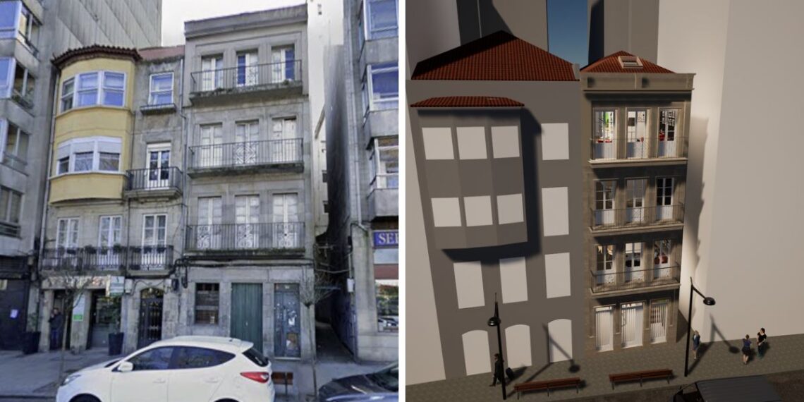 Proyectan reconvertir un edificio del centro de Vigo en un complejo de 'alto standing'