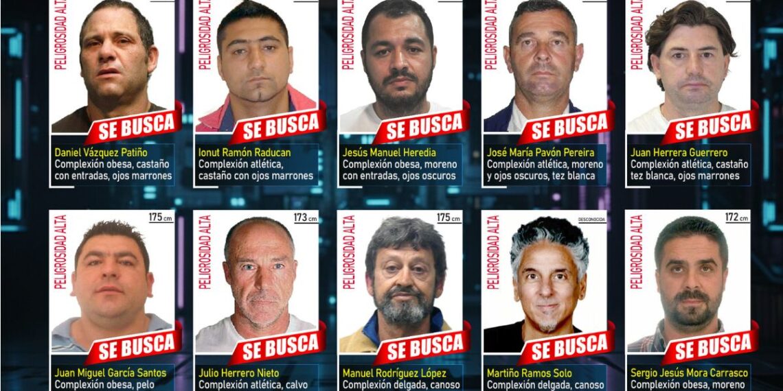 La Policía Nacional pide colaboración para hallar a los 10 fugitivos más buscados, 3 son de Galicia