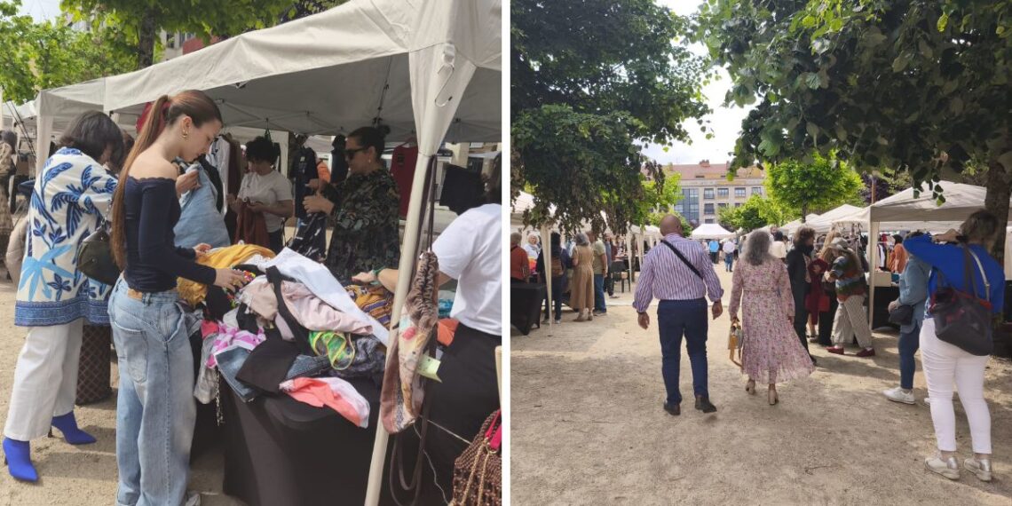 Un mercado navideño que apuesta por la segunda mano en Soutomaior