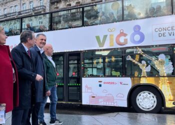 La Navidad de Vigo ya se puede ver desde el NadalBus, que vuelve con novedades