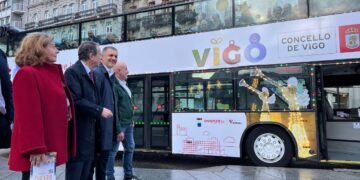 La Navidad de Vigo ya se puede ver desde el NadalBus, que vuelve con novedades