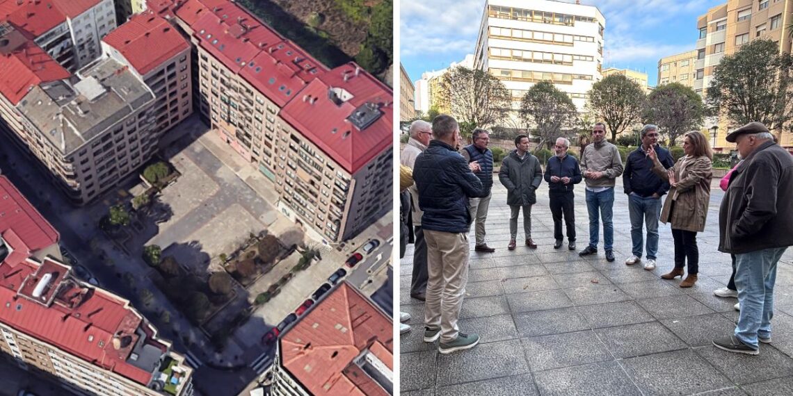 Vecinos de Vigo denuncian que llevan 5 años esperando que el Concello arregle una plaza pública