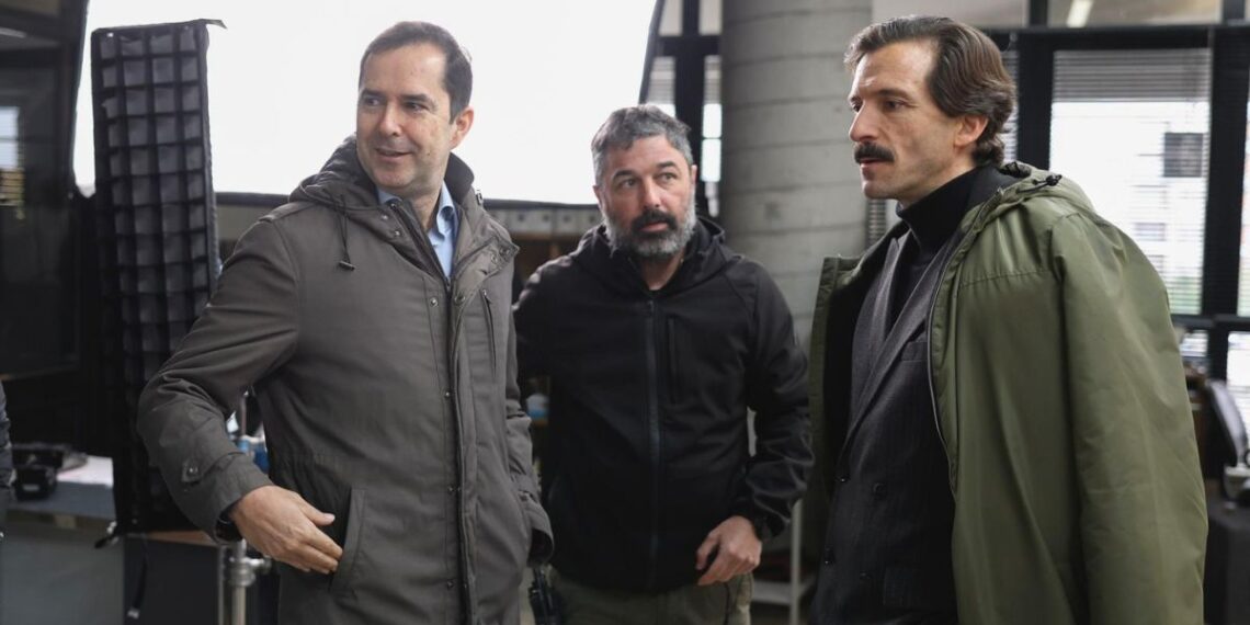 Una estación de bus convertida en comisaría para el 'thriller' que se rueda en el área de Vigo