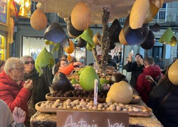 Turrón de lluvia, el nuevo sabor de la Navidad de Vigo que llegó con una degustación gratuita