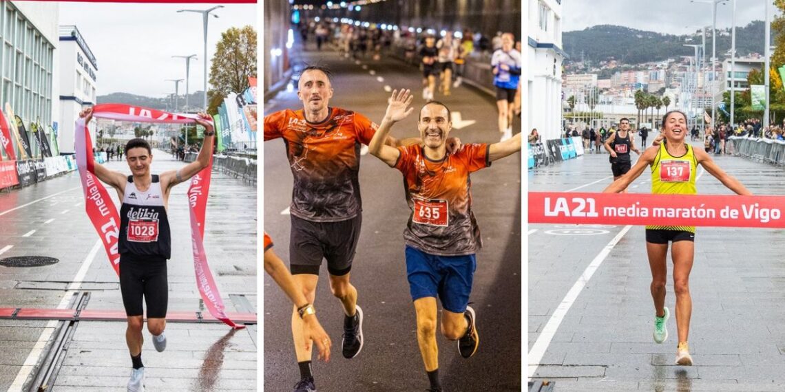 Pablo Camescasse y Silvia Pereira, los más rápidos de La 21 Media Maratón de Vigo