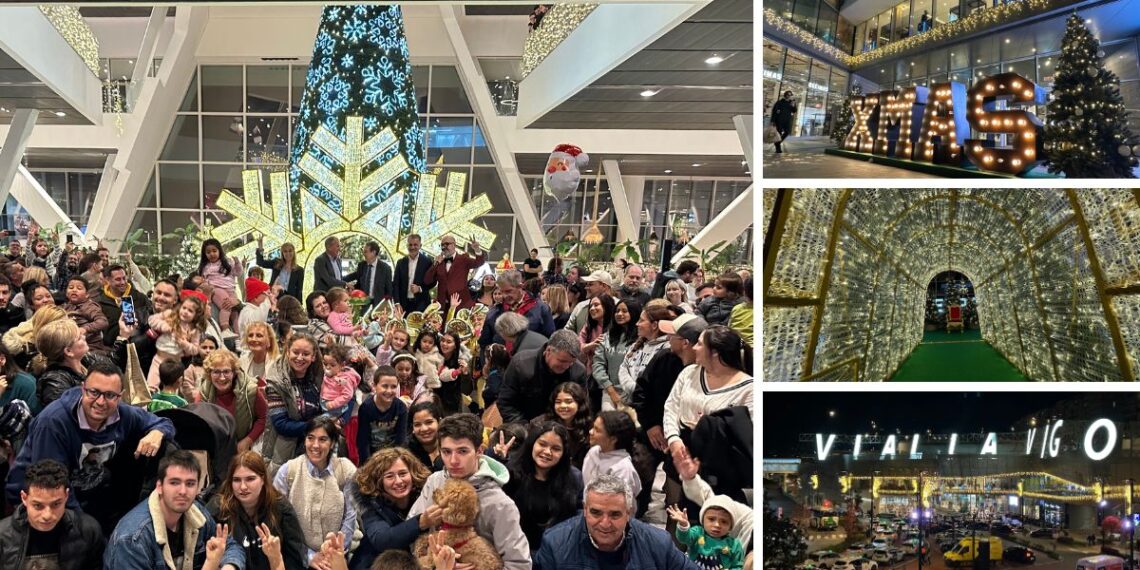 Vialia Vigo se convierte en un "Bosque Mágico" por Navidad con una decoración "inmersiva"
