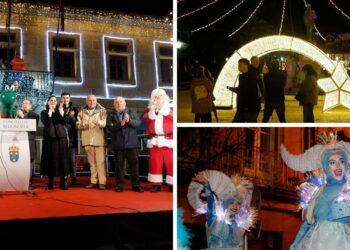 Redondela da la bienvenida a la Navidad con Caballero como invitado sorpresa