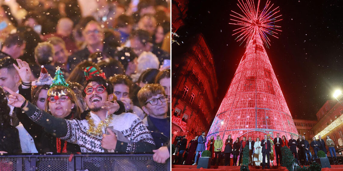 Galería de fotos | Las fotos que resumen el Encendido de la Navidad de Vigo 2025