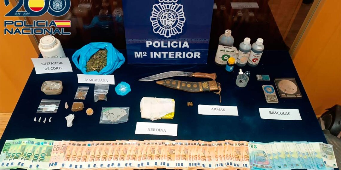 Golpe al menudeo en Vigo y Gondomar, con tres detenidos y con medio kilo de heroína intervenida