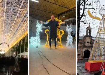 O Porriño estrenará un gran túnel de 75.000 leds con espectáculo lumínico musical esta Navidad
