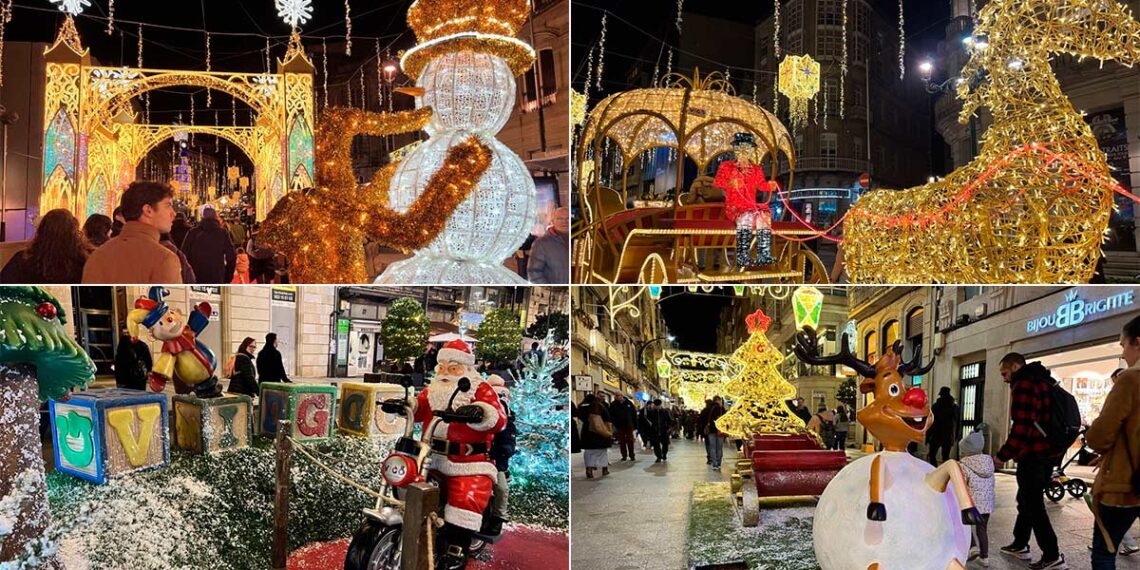 La ruta por los mejores photocalls de la Navidad de Vigo para vivir un paseo navideño inolvidable