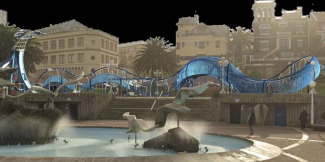 Una 'ola' de 55 metros y capacidad para 150 niños en Galicia, el nuevo parque que construirá A Coruña