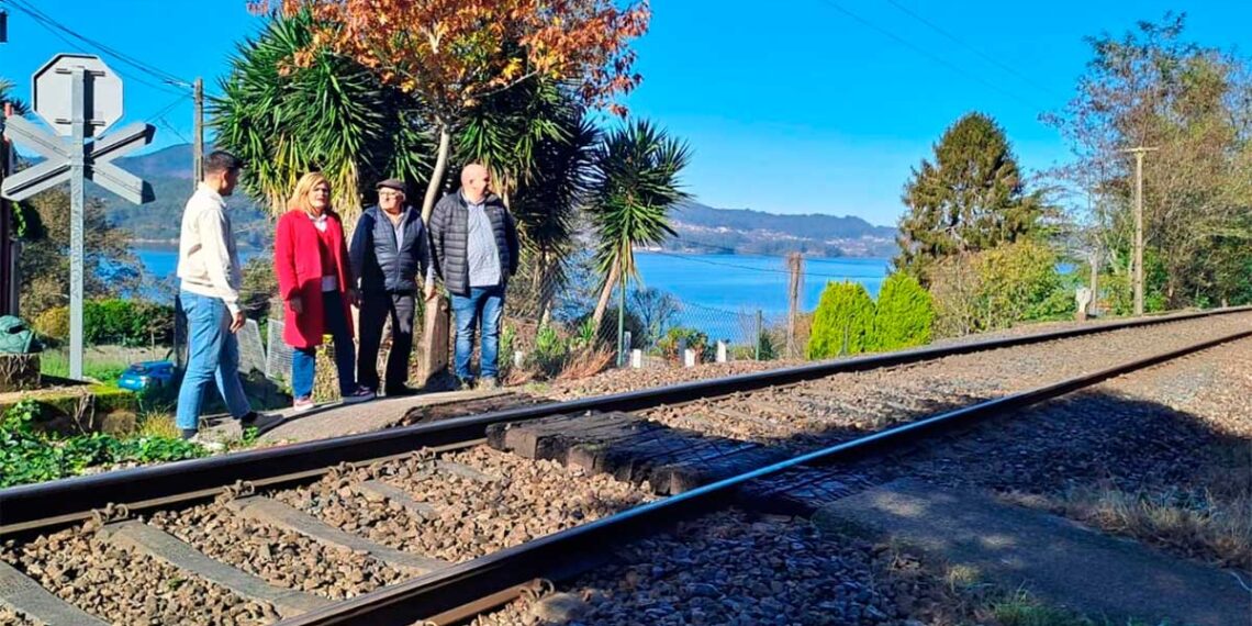 Redondela, feliz por el adiós del paso a nivel de Cesantes y el futuro apeadero de Chapela