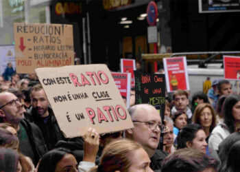 Los profesores avisan, habrá más protestas tras tres días de huelga este curso si la Xunta no negocia