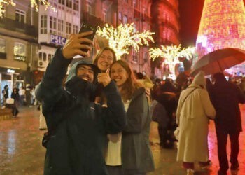 Ya se pagan hasta 150€ por una sesión de fotos en los distintos photocalls de la Navidad de Vigo