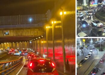Vigo registra una jornada con importantes retenciones en la zona de Beiramar