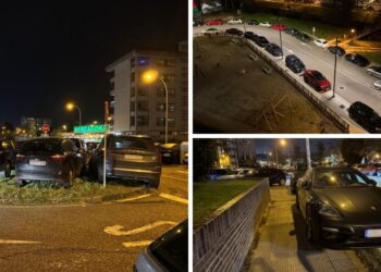Denuncian la "invasión constante" de coches en las aceras de Balaídos por los partidos del Celta