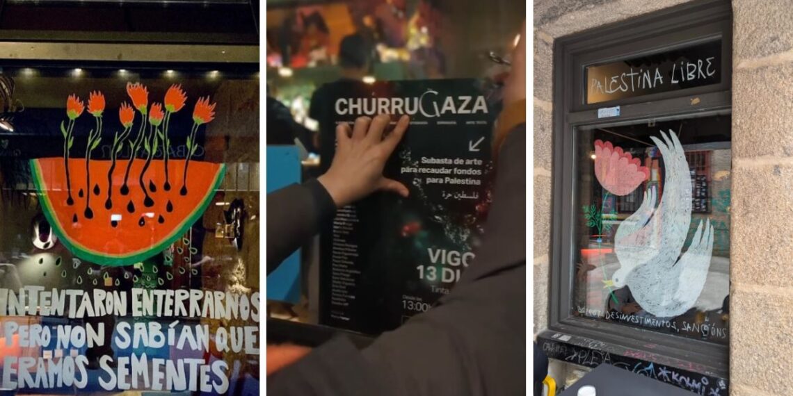 Decenas de artistas se unen en Vigo con "ChurruGaza", una inédita subasta en favor de Palestina