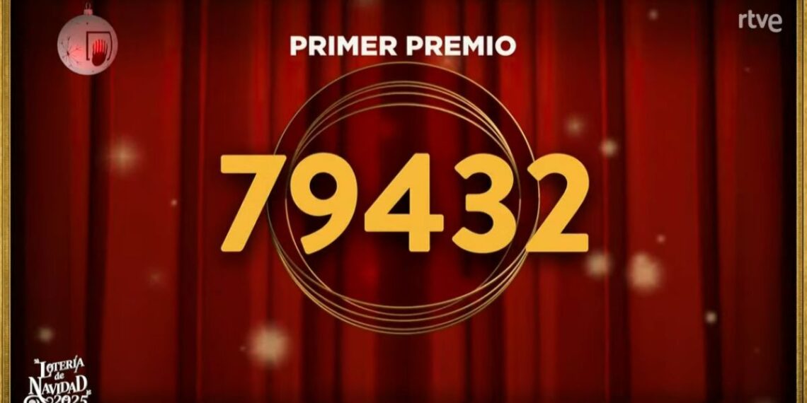 Toca el Gordo de la Lotería de Navidad, el primer premio es el 79432