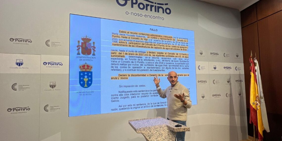 La Justicia da la razón a O Porriño en la "guerra del agua" y exige a Vigo transparencia en los precios