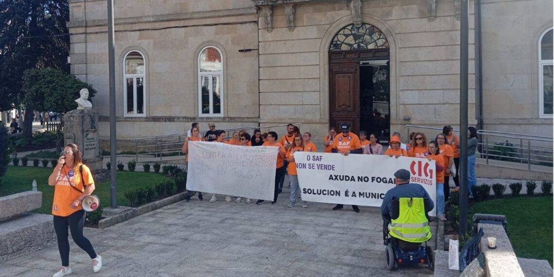 Fin a la huelga del SAF de Ponteareas tras 68 días de paro tras el acuerdo entre empresa y trabajadoras