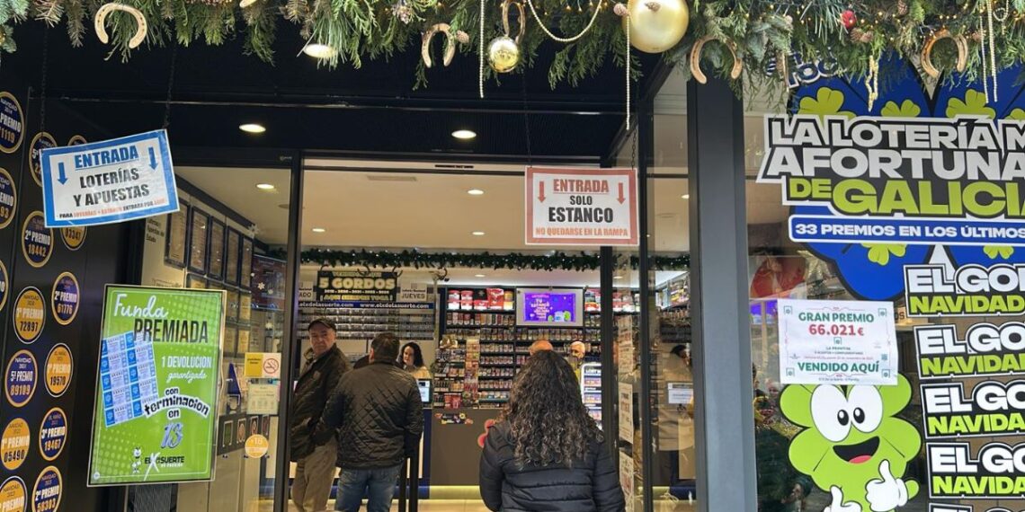 Vigo, O Porriño y Salvaterra se llevan parte del quinto premio de la Lotería de Navidad