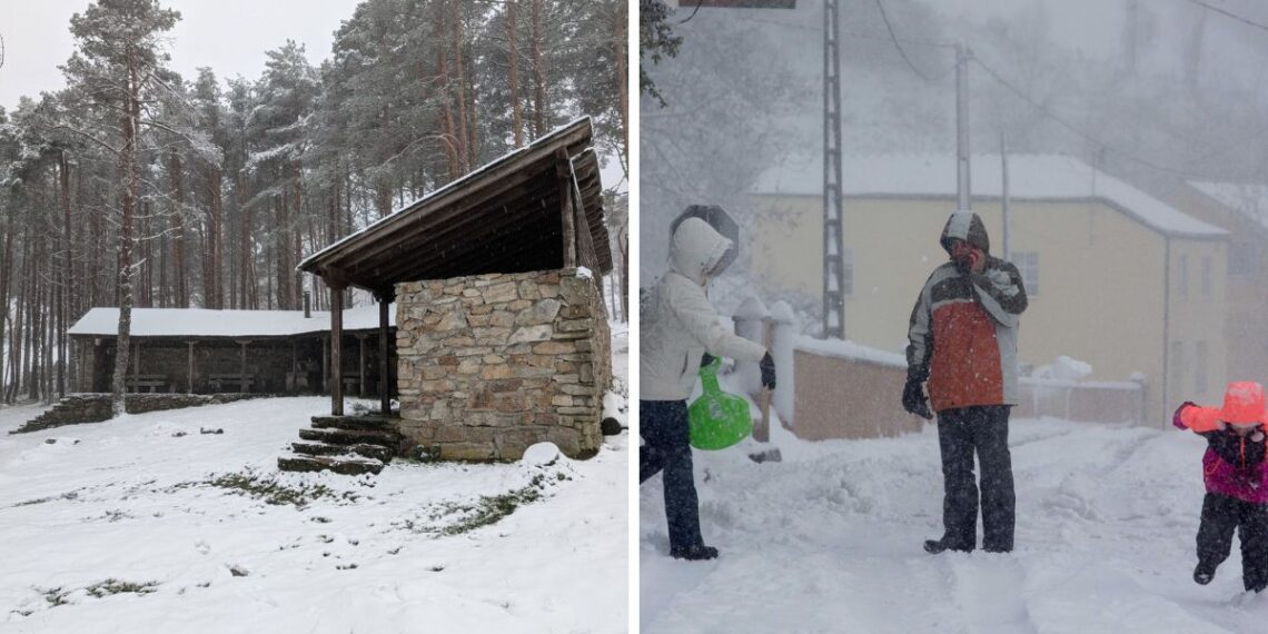 Estos son los lugares de Galicia en los que se podrá ver la nieve este fin de semana