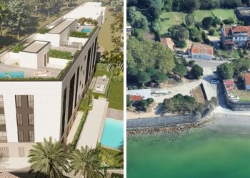 Sobre la playa y con piscina en la azotea, a la venta los pisos de la próxima promoción de lujo en Vigo