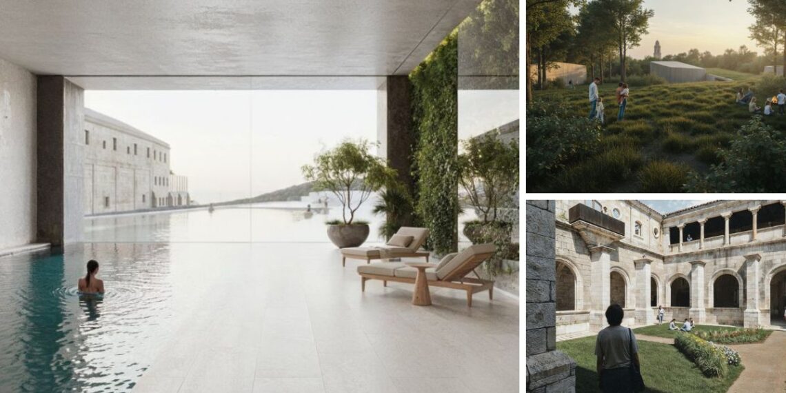 La rehabilitación de un imponente monasterio del área de Vigo conquista a los arquitectos de Galicia