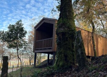 De estilo nórdico, con estufa y entre carballos, así son las cabañas que abrirán en 2026 a un paso de Vigo