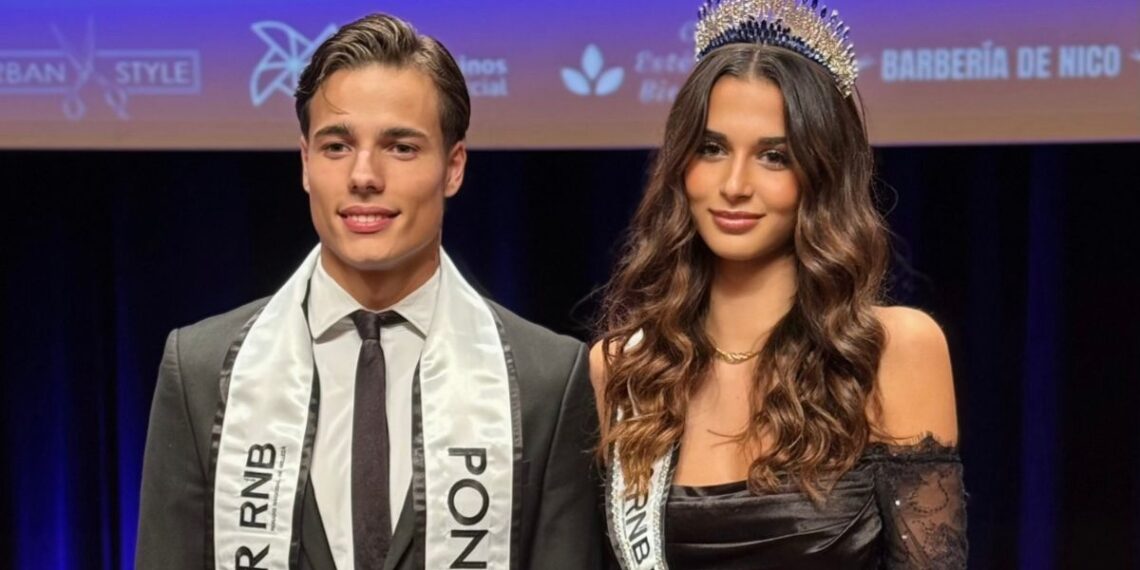 Samuel y Paula, de Vigo y Redondela, elegidos el más guapo y la más guapa de Pontevedra