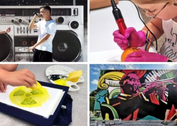 Talleres de rap, estampado "stencil" y tatuaje en una jornada de cultura urbana en Baiona