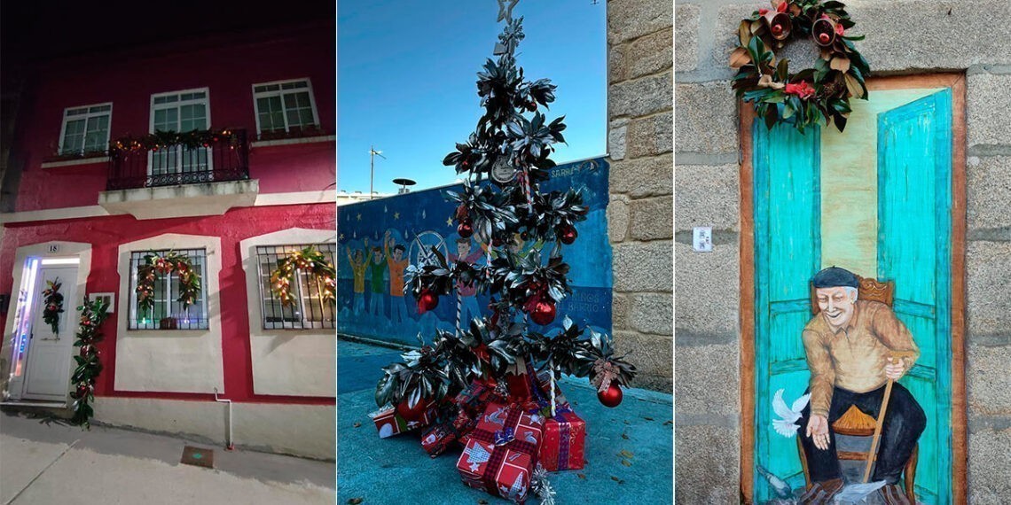 El barrio de Vigo que resurgió gracias al arte se transforma en un bello cuento por Navidad