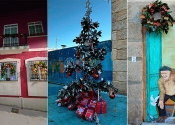 El barrio de Vigo que resurgió gracias al arte se transforma en un bello cuento por Navidad