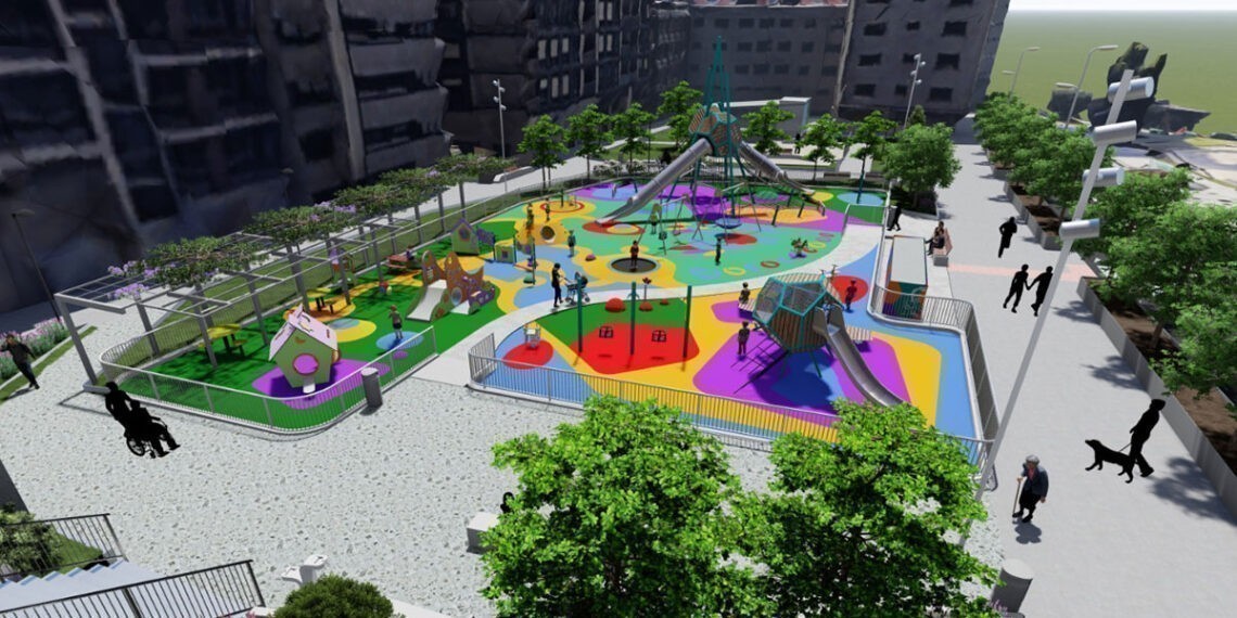 El universo de 'A Galiña Azul' cobrará vida en un parque infantil de Vigo, que duplica su tamaño