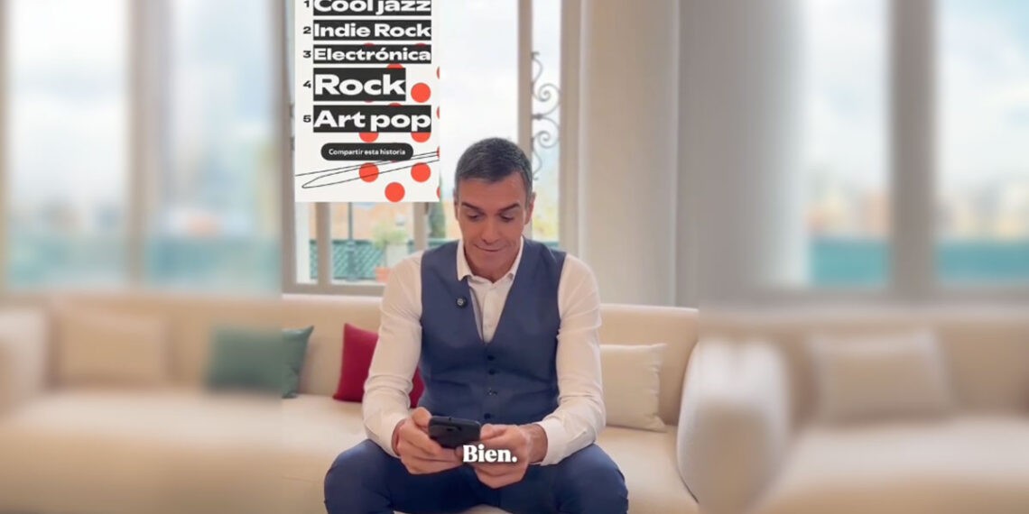 Pedro Sánchez desvela su top musical de 2025 e incluye tres temas de artistas gallegos