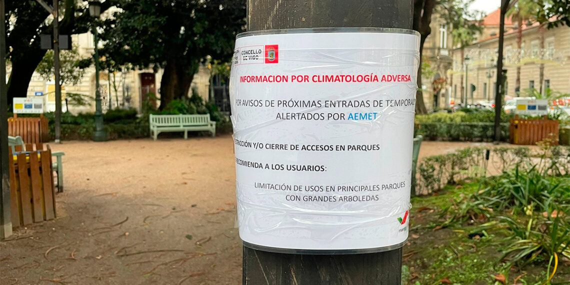Vigo aplica medidas especiales por el temporal que mantiene en alerta a casi toda Galicia