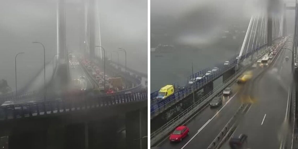 Importantes retenciones en el puente de Rande en dirección Pontevedra tras un accidente
