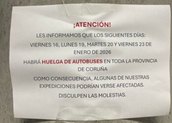 Los pasajeros de Vigo se quedan sin autobuses por la huelga de transportes de A Coruña