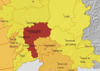Alerta roja por lluvia en el área de Vigo, llega la fuerte borrasca Joseph